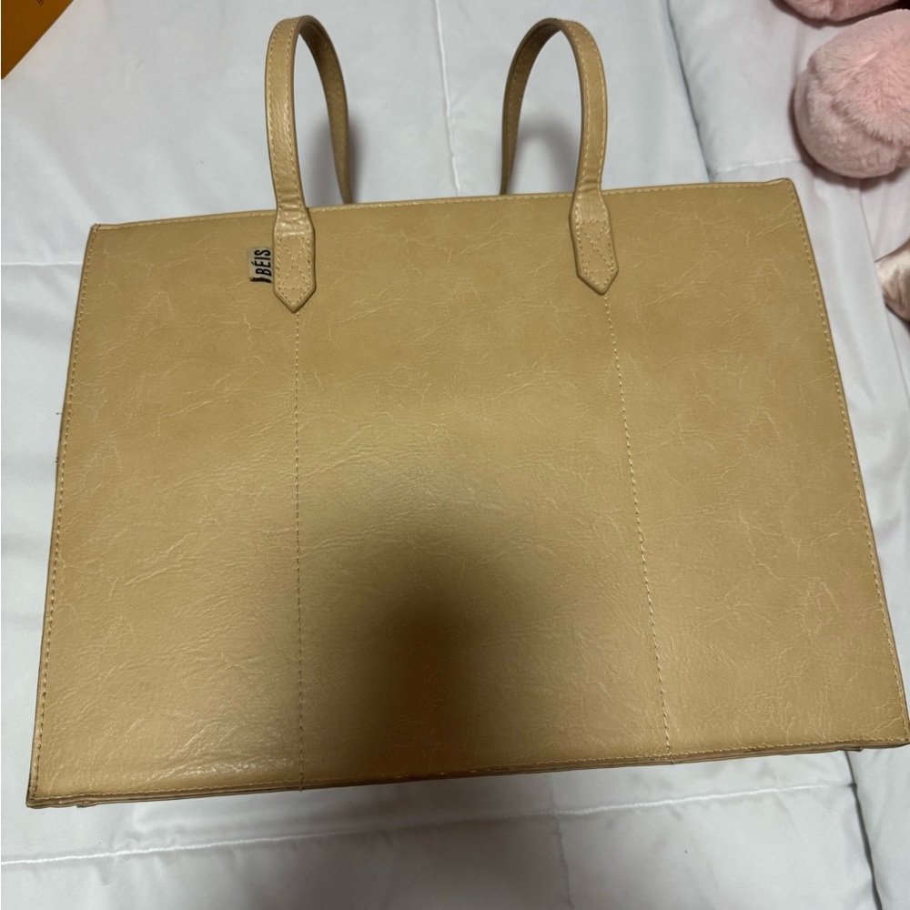 BEIS Beige Tote Bag